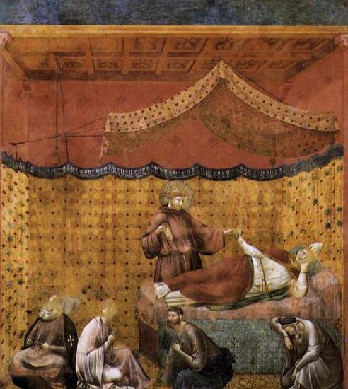 GIOTTO di Bondone Dream of St Gregory Spain oil painting art